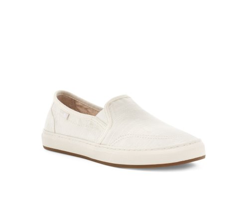 Chaussures Sanuk Avery Hemp Vegan Slip-on Femme - Blanche QAUXCJ621